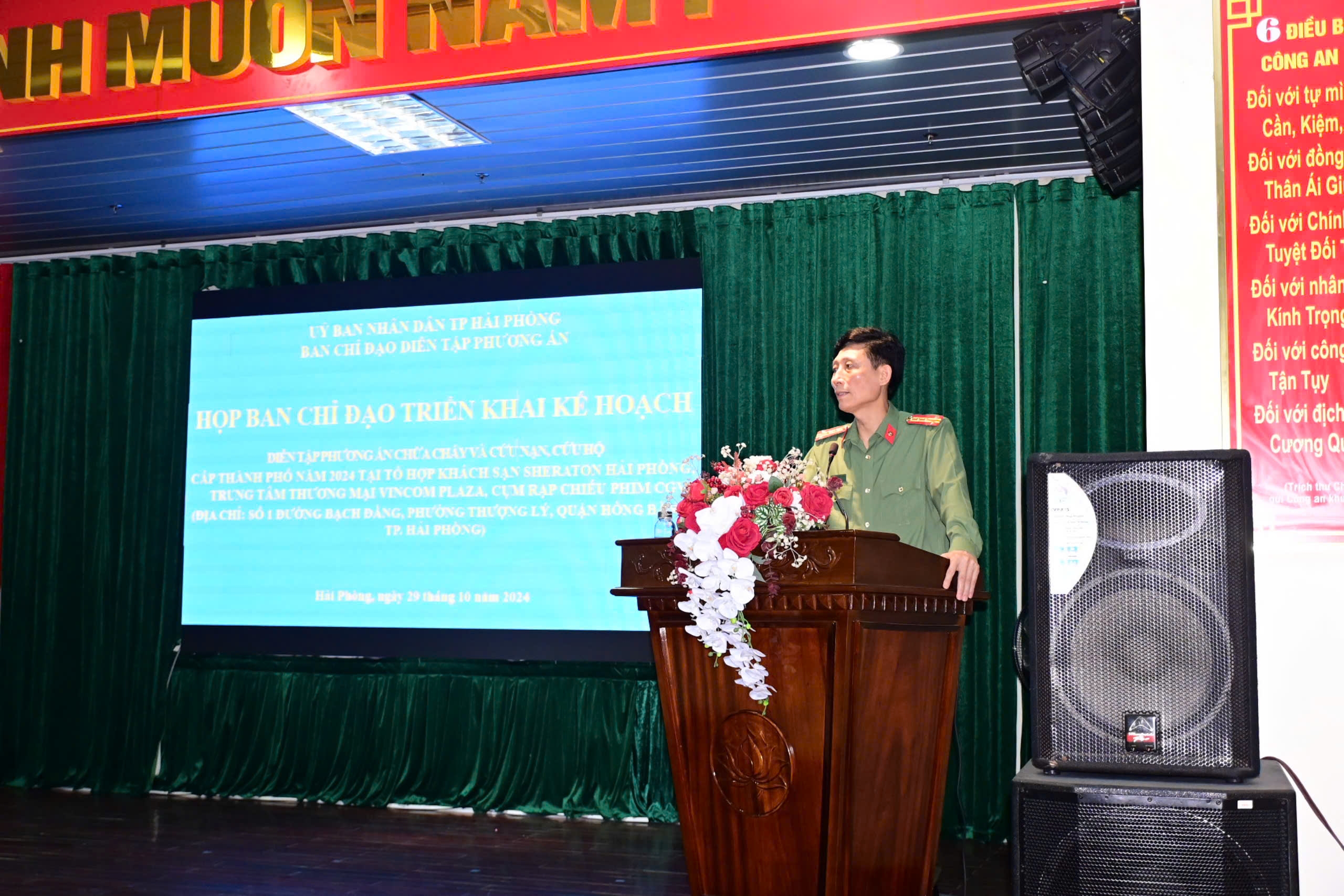 Triển khai kế hoạch diễn tập phương án chữa cháy và cứu nạn, cứu hộ tại tổ hợp khách sạn Sheraton Hải Phòng